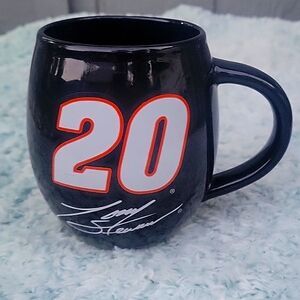 NASCAR Tony Stewart #20 black coffee mug. PERFECT condition